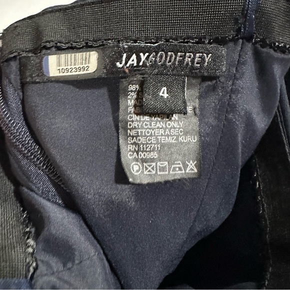 Jay Godfrey Sylvia Navy Blue Strapless Tuxedo Gown Dress Size 4 NWOT - Picture 5 of 6